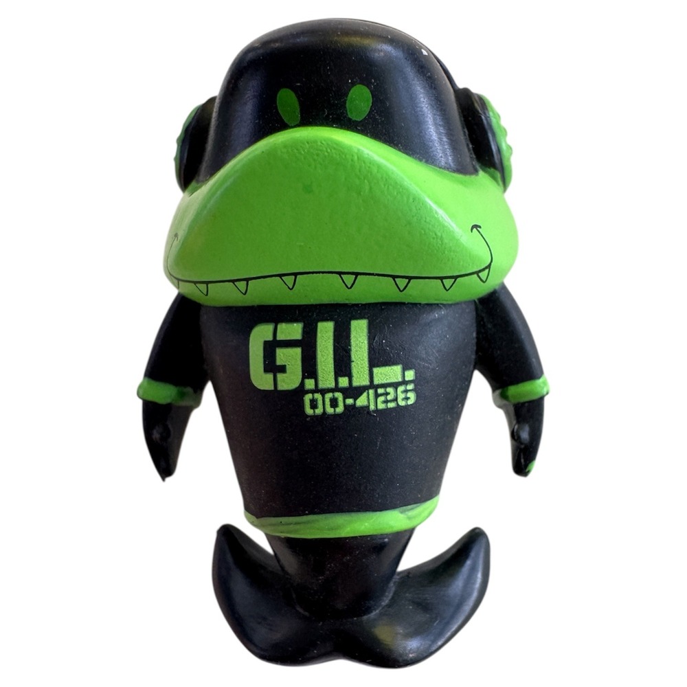 G.I.L. Robot Shark Black Green Kids Collectible Toy Figure